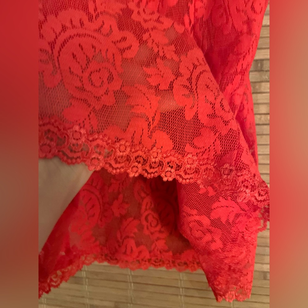 GW 2025 Victoria’s Secret Red Beautiful Perfect Condition length Lingerie Top - Picture 9 of 12